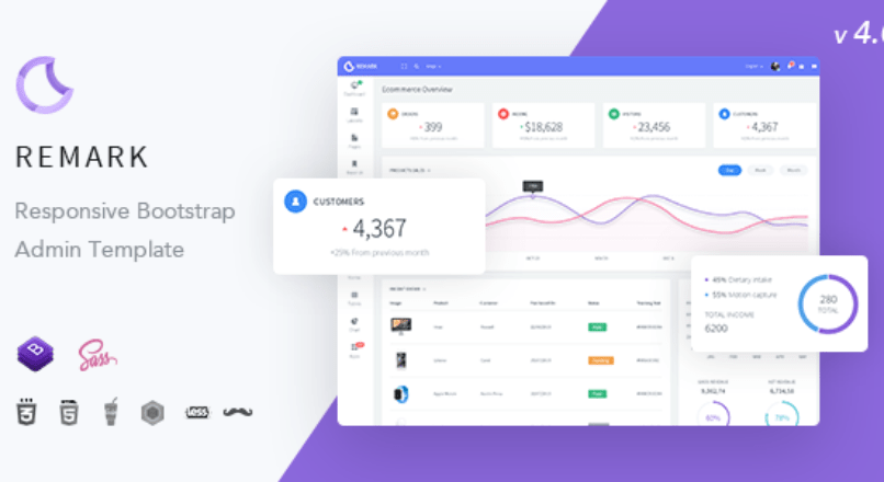 Remark — Responsive Bootstrap 4 Admin Template (html)