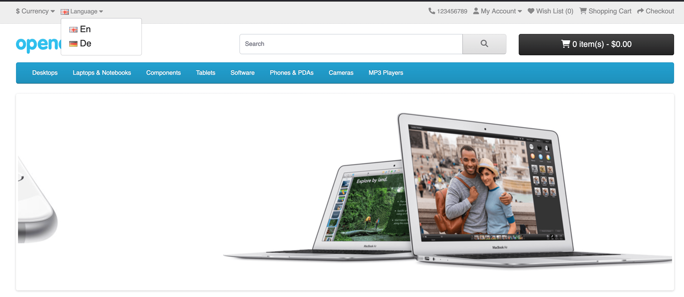 Немецкий перевод/ Deutsche Front- & Backend Opencart 4